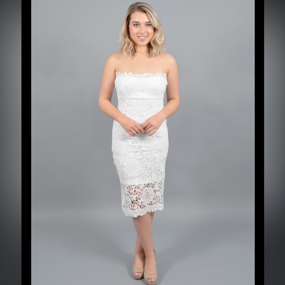 Jump white lace dress size 11/12